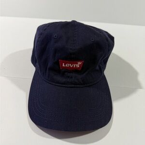 Levi's Dark Blue Cap with Red Logo Patch
